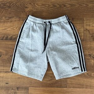 Adidas men’s grey sweat shorts, size medium